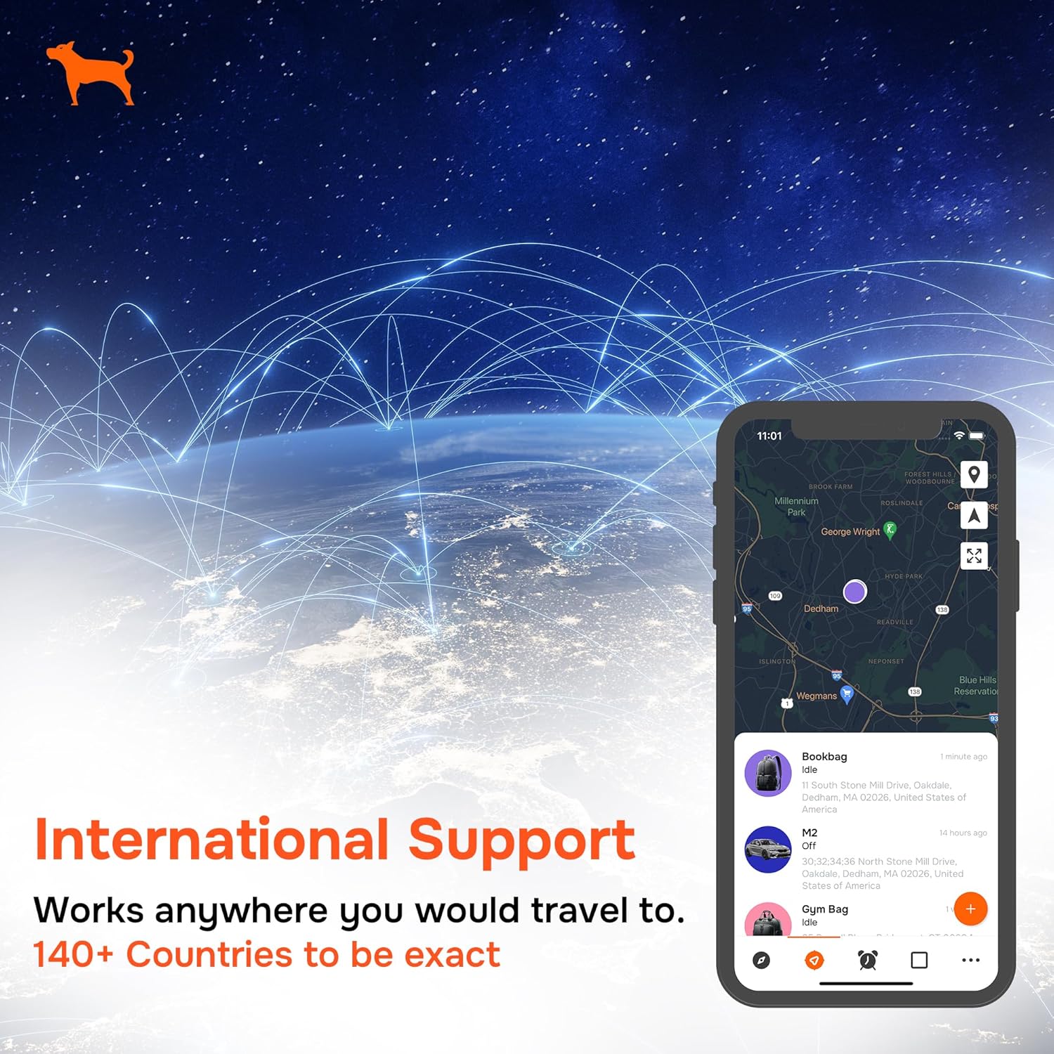 Wired GPS Tracker for Vehicles, No Monthly Fee, No Subscription, 4G SIM and Data Included, Business Fleets, Quick Install, Speeding Alerts, Mileage Tracking, Trip History, USA Developed, Moto Watchdog